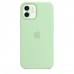 Apple iPhone 12 | 12 Pro Silicone Case з MagSafe - Pistachio (MK003)