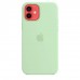 Apple iPhone 12 | 12 Pro Silicone Case з MagSafe - Pistachio (MK003)