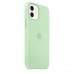 Apple iPhone 12 | 12 Pro Silicone Case з MagSafe - Pistachio (MK003)