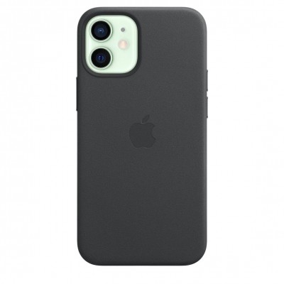 Apple iPhone 12 mini Leather Case with MagSafe - Black (MHKA3)