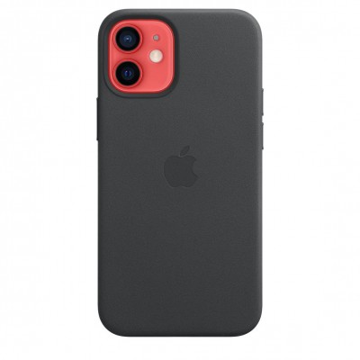 Apple iPhone 12 mini Leather Case with MagSafe - Black (MHKA3)