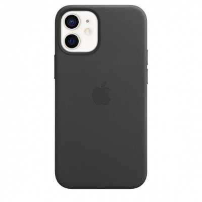Apple iPhone 12 mini Leather Case with MagSafe - Black (MHKA3)