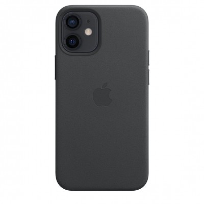 Apple iPhone 12 mini Leather Case with MagSafe - Black (MHKA3)