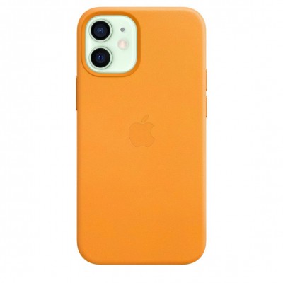Apple iPhone 12 mini Leather Case with MagSafe - California Poppy (MHK63)