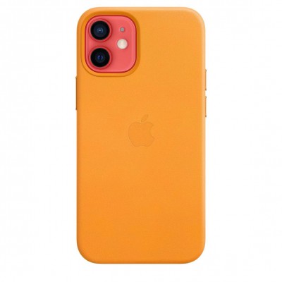 Apple iPhone 12 mini Leather Case with MagSafe - California Poppy (MHK63)