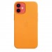 Apple iPhone 12 mini Leather Case with MagSafe - California Poppy (MHK63)