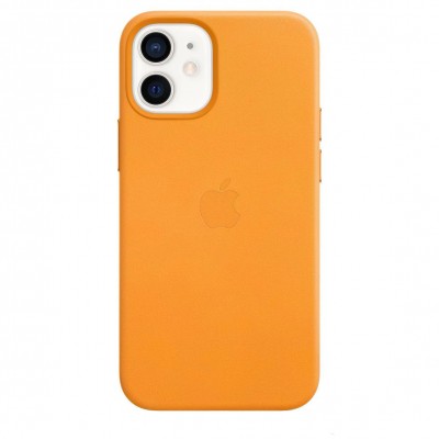 Apple iPhone 12 mini Leather Case with MagSafe - California Poppy (MHK63)