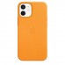Apple iPhone 12 mini Leather Case with MagSafe - California Poppy (MHK63)