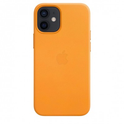 Apple iPhone 12 mini Leather Case with MagSafe - California Poppy (MHK63)