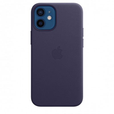 Apple iPhone 12 mini Leather Case with MagSafe - Deep Violet (MJYQ3)