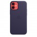 Apple iPhone 12 mini Leather Case with MagSafe - Deep Violet (MJYQ3)