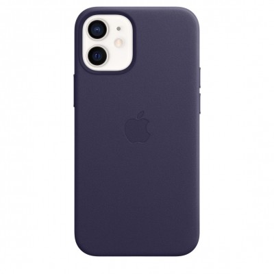 Apple iPhone 12 mini Leather Case with MagSafe - Deep Violet (MJYQ3)