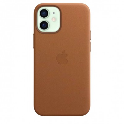 Apple iPhone 12 mini Leather Case with MagSafe - Saddle Brown (MHK93)