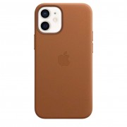 Apple iPhone 12 mini Leather Case with MagSafe - Saddle Brown (MHK93)