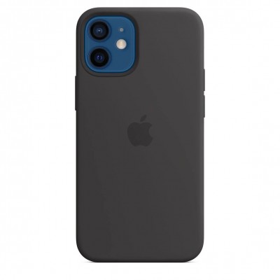 Apple iPhone 12 mini Silicone Case with MagSafe - Black (MHKX3)
