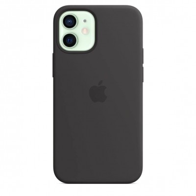 Apple iPhone 12 mini Silicone Case with MagSafe - Black (MHKX3)