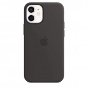 Apple iPhone 12 mini Silicone Case with MagSafe - Black (MHKX3)