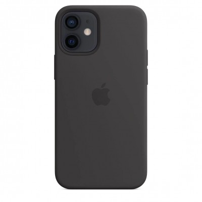 Apple iPhone 12 mini Silicone Case with MagSafe - Black (MHKX3)