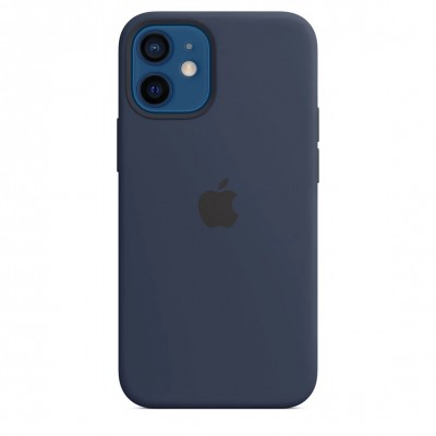 Apple iPhone 12 mini Silicone Case with MagSafe - Deep Navy (MHKU3)