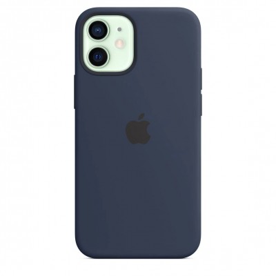 Apple iPhone 12 mini Silicone Case with MagSafe - Deep Navy (MHKU3)