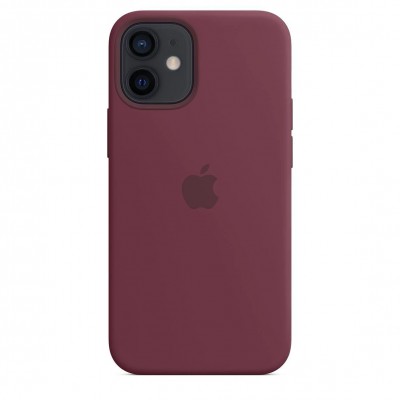 Apple iPhone 12 mini Silicone Case with MagSafe - Plum (MHKQ3)