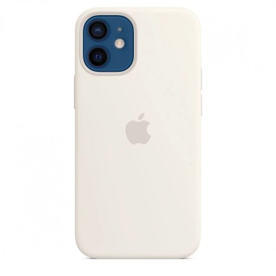 Apple iPhone 12 mini Silicone Case with MagSafe - White (MHKV3)