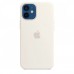 Apple iPhone 12 mini Silicone Case with MagSafe - White (MHKV3)