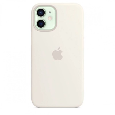 Apple iPhone 12 mini Silicone Case with MagSafe - White (MHKV3)