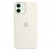 Apple iPhone 12 mini Silicone Case with MagSafe - White (MHKV3)