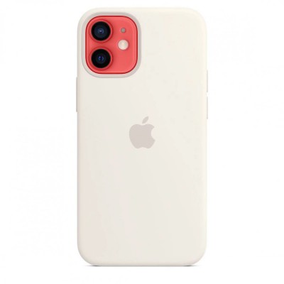 Apple iPhone 12 mini Silicone Case with MagSafe - White (MHKV3)