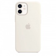 Apple iPhone 12 mini Silicone Case with MagSafe - White (MHKV3)