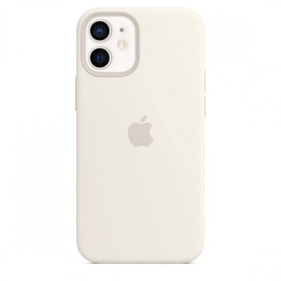 Apple iPhone 12 mini Silicone Case with MagSafe - White (MHKV3)