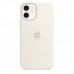 Apple iPhone 12 mini Silicone Case with MagSafe - White (MHKV3)