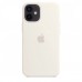 Apple iPhone 12 mini Silicone Case with MagSafe - White (MHKV3)
