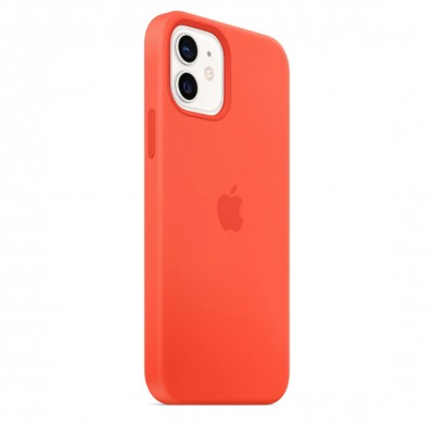 Apple iPhone 12 mini Silicone Case with MagSafe - Electric Orange (MKTN3)