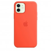 Apple iPhone 12 mini Silicone Case with MagSafe - Electric Orange (MKTN3)