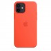 Apple iPhone 12 mini Silicone Case with MagSafe - Electric Orange (MKTN3)