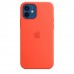 Apple iPhone 12 mini Silicone Case with MagSafe - Electric Orange (MKTN3)