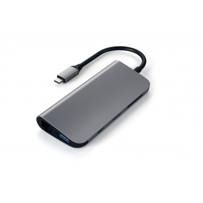 Satechi Aluminum Type-C Multimedia Adapter Space Gray (ST-TCMM8PAM)