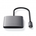 Мультипортовий адаптер Satechi Aluminum 4 Port USB-C Hub Space Gray (ST-UC4PHM)