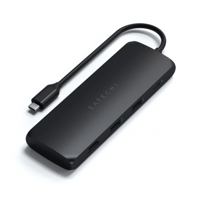 Satechi Aluminum Type-C Hybrid Multiport Adapter Black (ST-UCHSEK)