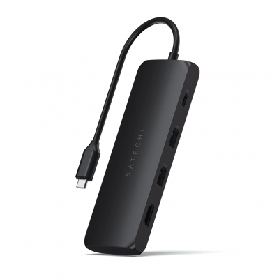 Satechi Aluminum Type-C Hybrid Multiport Adapter Black (ST-UCHSEK)
