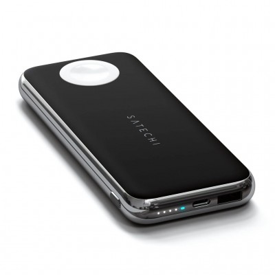 Внешний аккумулятор Satechi Quatro Wireless Charger 10 000 mAh Space Gray (ST-UC10WPBM)