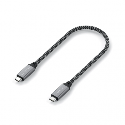 Satechi USB4 C to C Cable 100W Space Gray (25 cm) (ST-U4C25M)