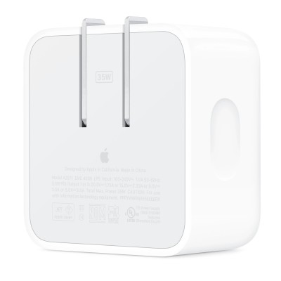 Apple 35W Dual USB-C Port Compact Power Adapter (MNWM3) USA