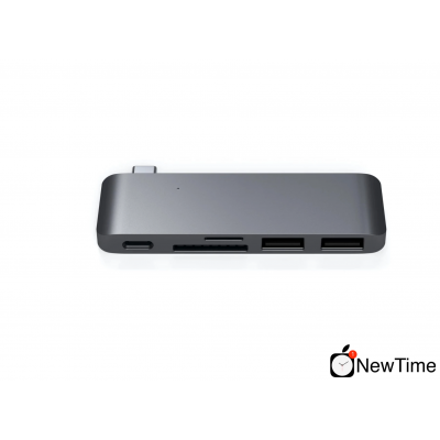 Satechi Type-C USB 3.0 Passthrough Hub Space Gray (ST-TCUPM)