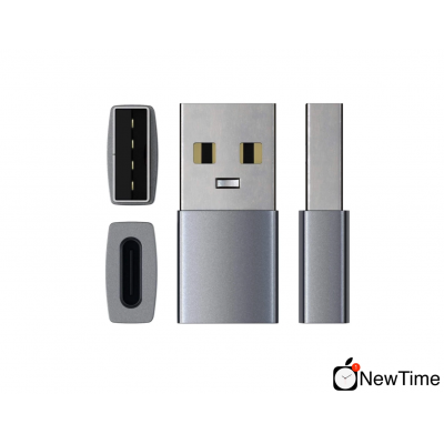 Satechi Type-A до Type-C Adapter Space Gray (ST-TAUCM)