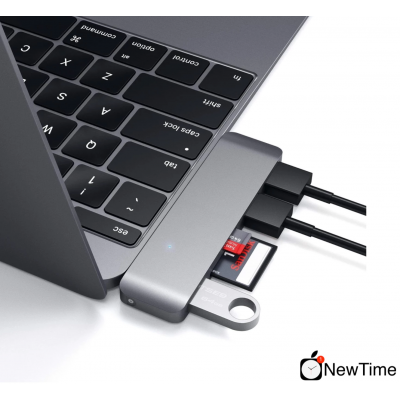 Satechi Type-C USB 3.0 3-in-1 Combo Hub Space Gray (ST-TCUHM)