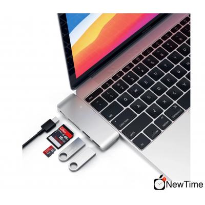 Satechi Type-C USB 3.0 Passthrough Hub Silver (ST-TCUPS)