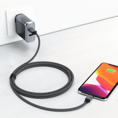 Satechi USB-C для освітлення Cable Space Gray (1.8 m) (ST-TCL18M)